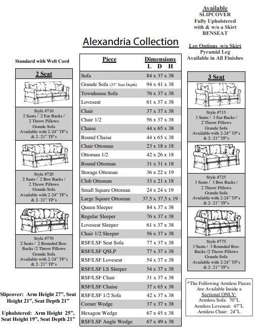 Four Seasons Furniture Alexandria QS725SMONTLIN Alexandria Slipcovered